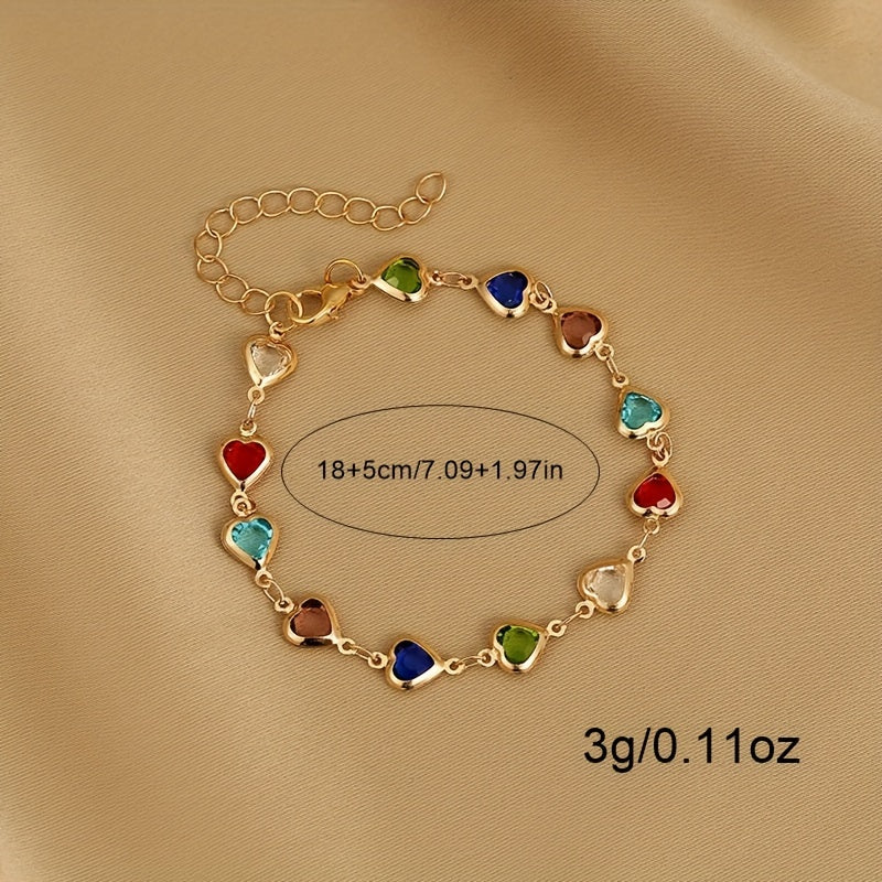 Romy — Candy-Colored Heart Bracelet