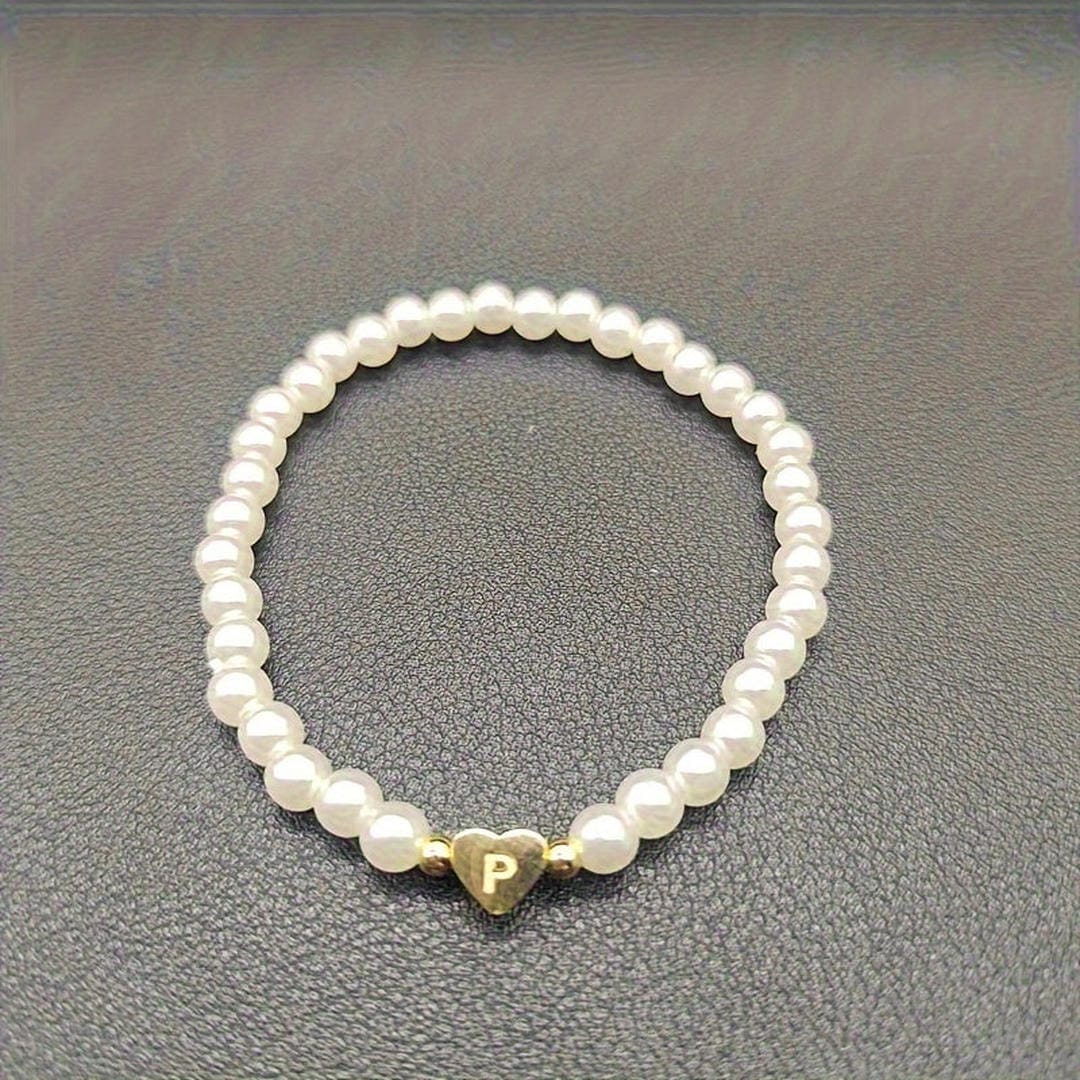 Yvaine — A-Z Pearl Beaded Bracelet