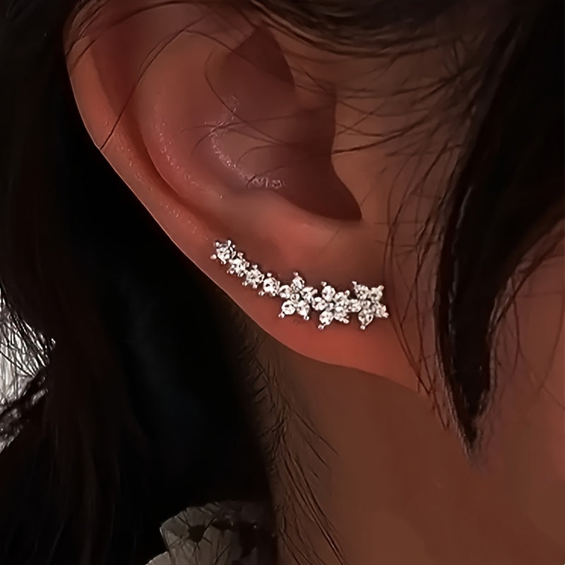 Gaja — Timeless Crystal Flower Earrings