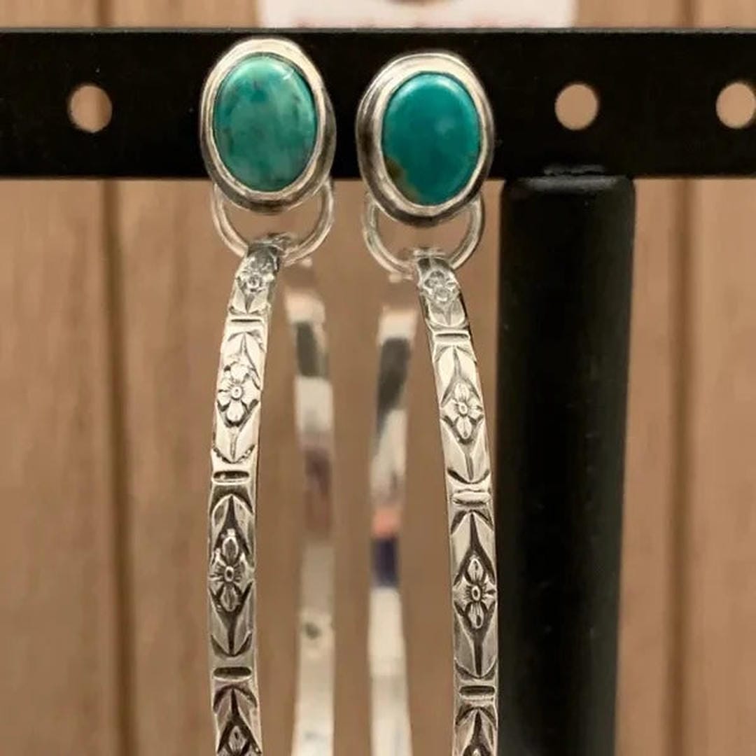 Cheryl — Vintage Onyx Boho Chic Earrings