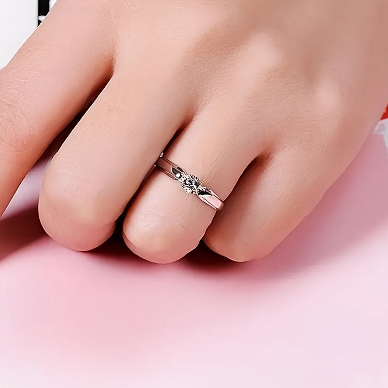 Nerys — White Gold Zirconia Minimalist Ring