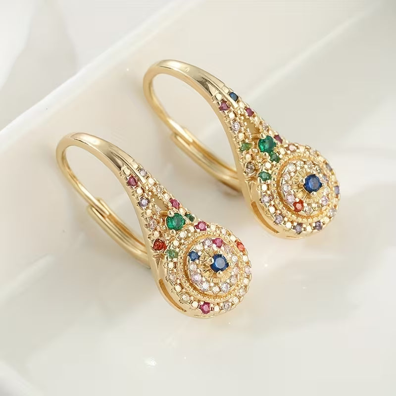 Rhea — Multicolor Sparkle Elegance Earrings
