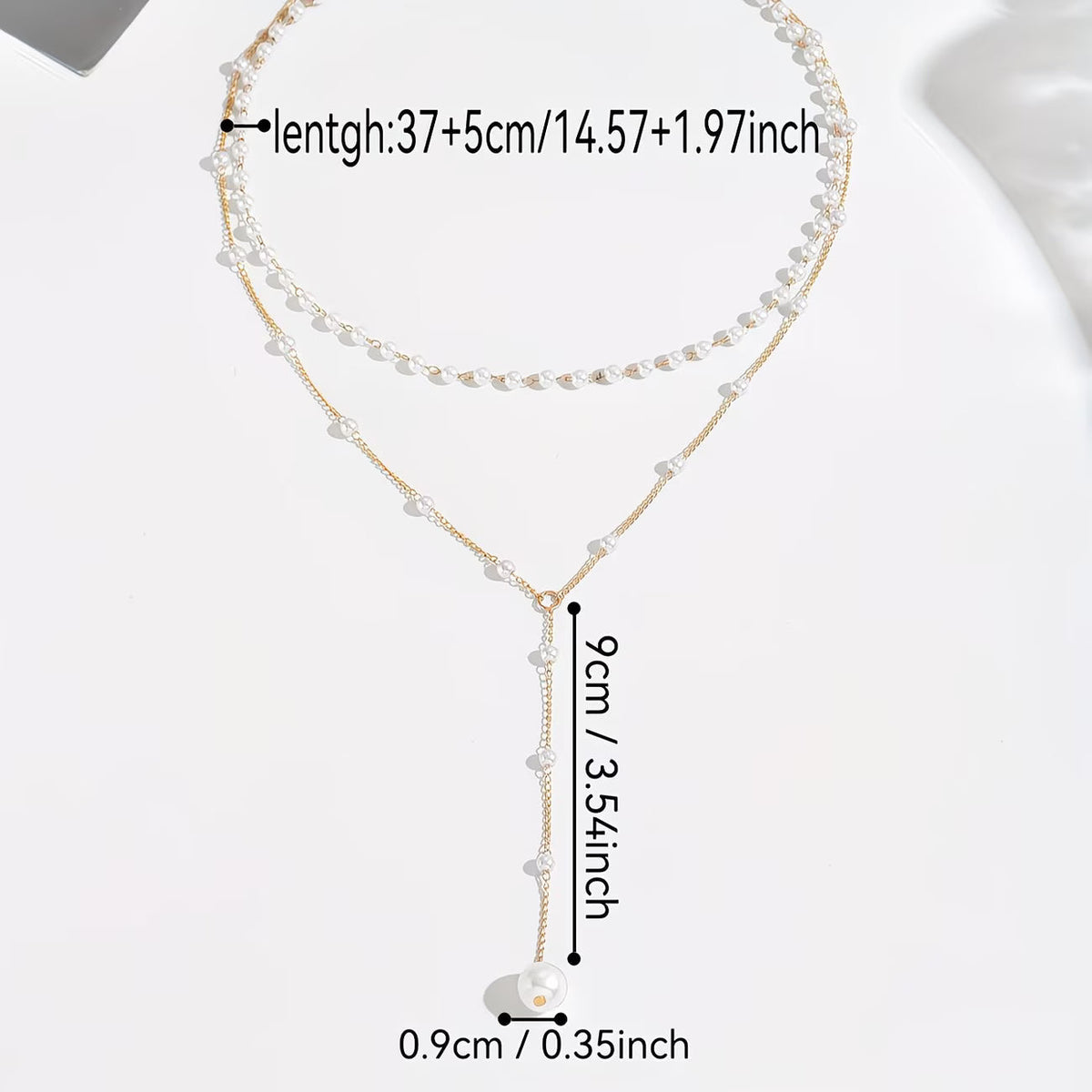 Dahlia — Graduated Pearl Strand Necklace