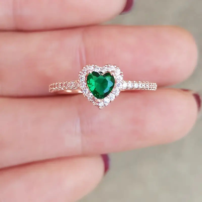 Iida — Heart Zirconia Ring