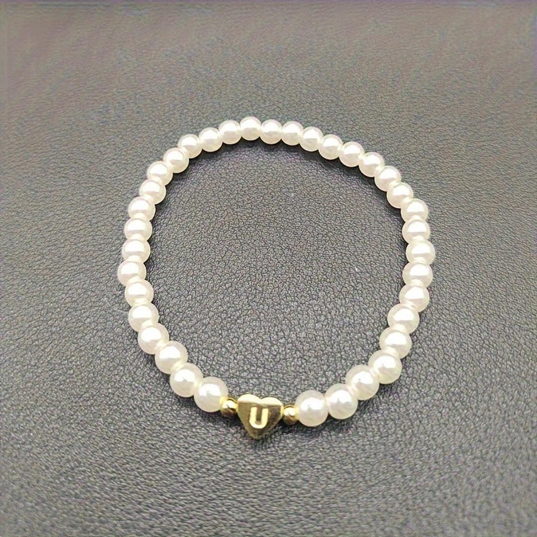 Yvaine — A-Z Pearl Beaded Bracelet