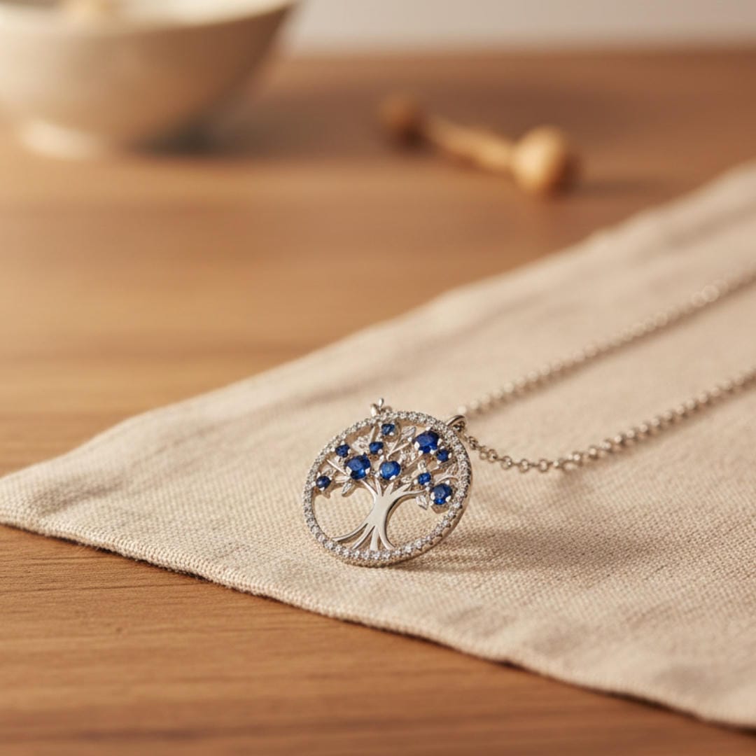Noemi — Tree of Life Sapphire Necklace