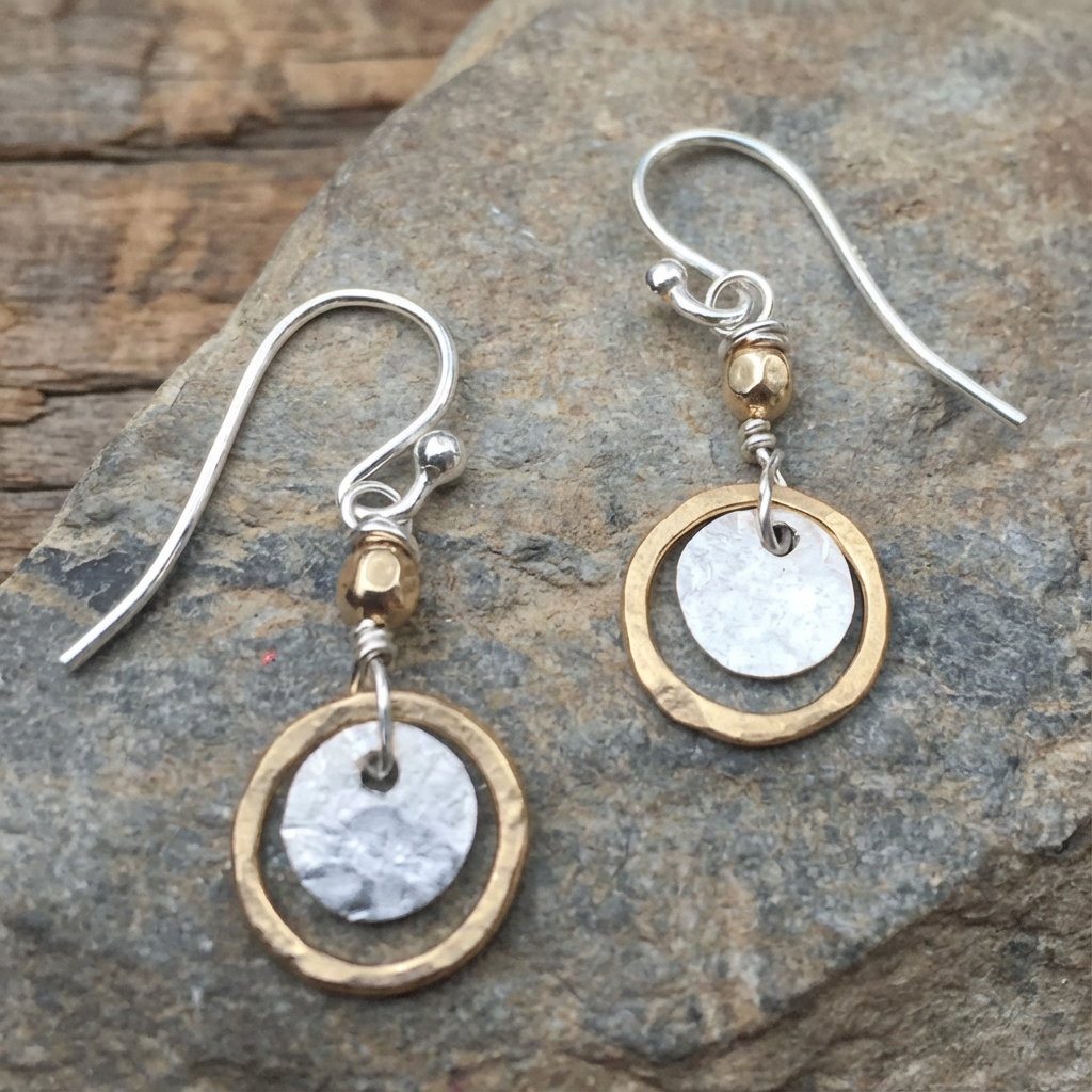 Vintage Gold & Silver Plate Earrings
