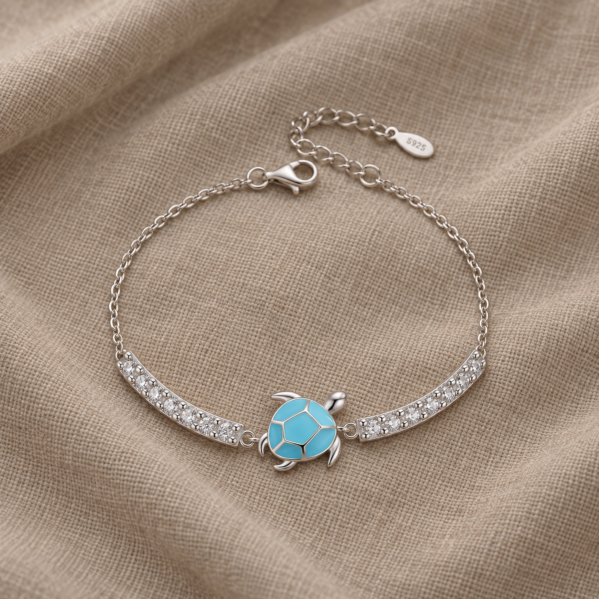 Eeva — Sea Turtle Zirconia Bracelet