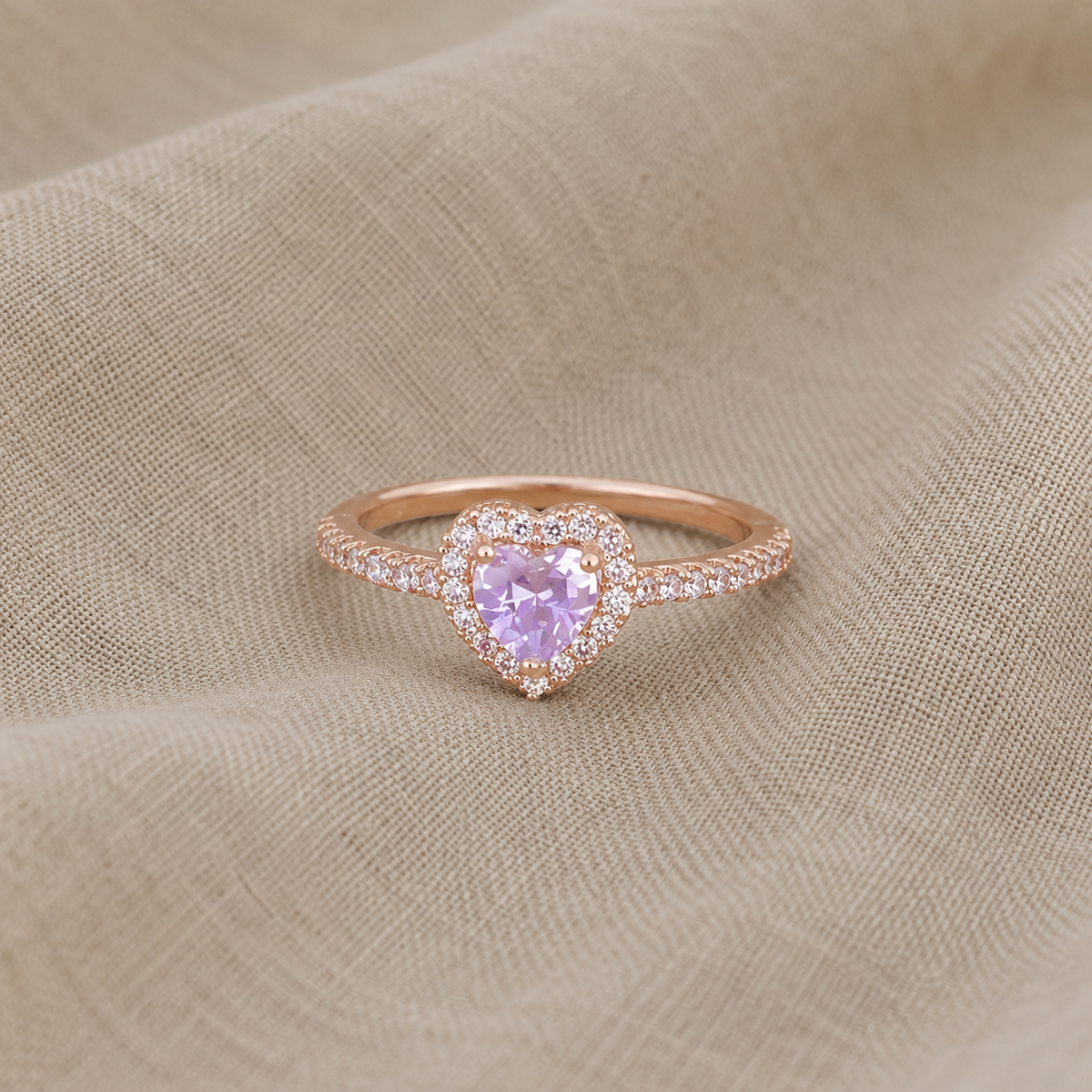 Iida — Heart Zirconia Ring