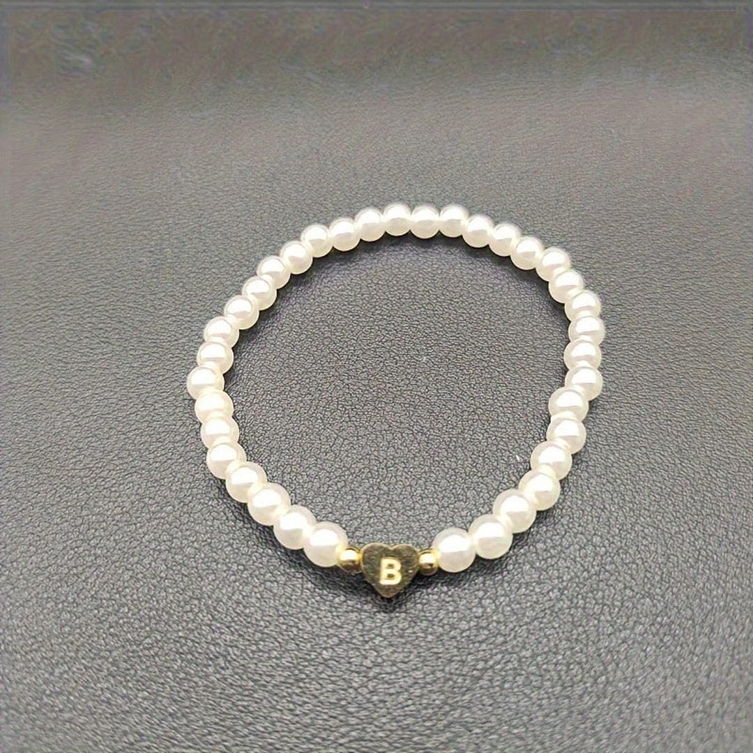 Yvaine — A-Z Pearl Beaded Bracelet