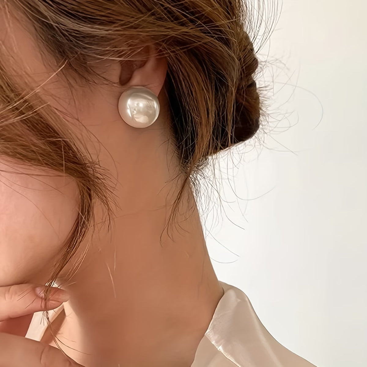 Nell — Statement Pearl Stud Earrings