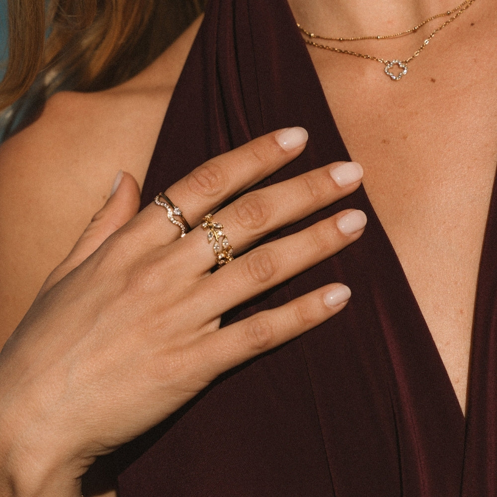 Livia — Crystal Vine Ring
