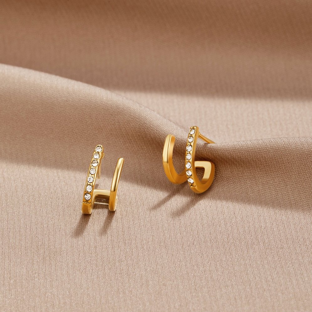 Olga — Crystal Claw Earrings