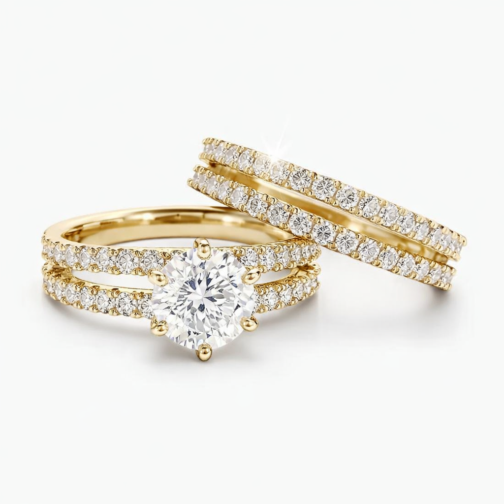 Eternal Radiance Ring Set | Gold