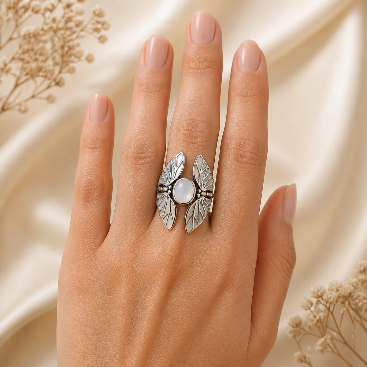 Fawn — Timeless Moonstone Butterfly Ring