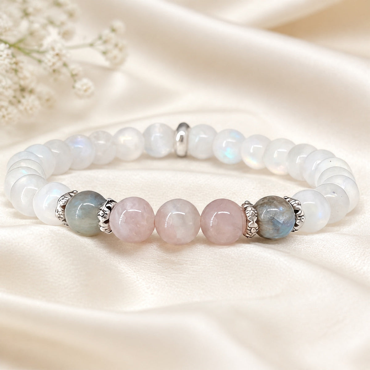 Solveig — Moonlight Rose Jade Bracelet