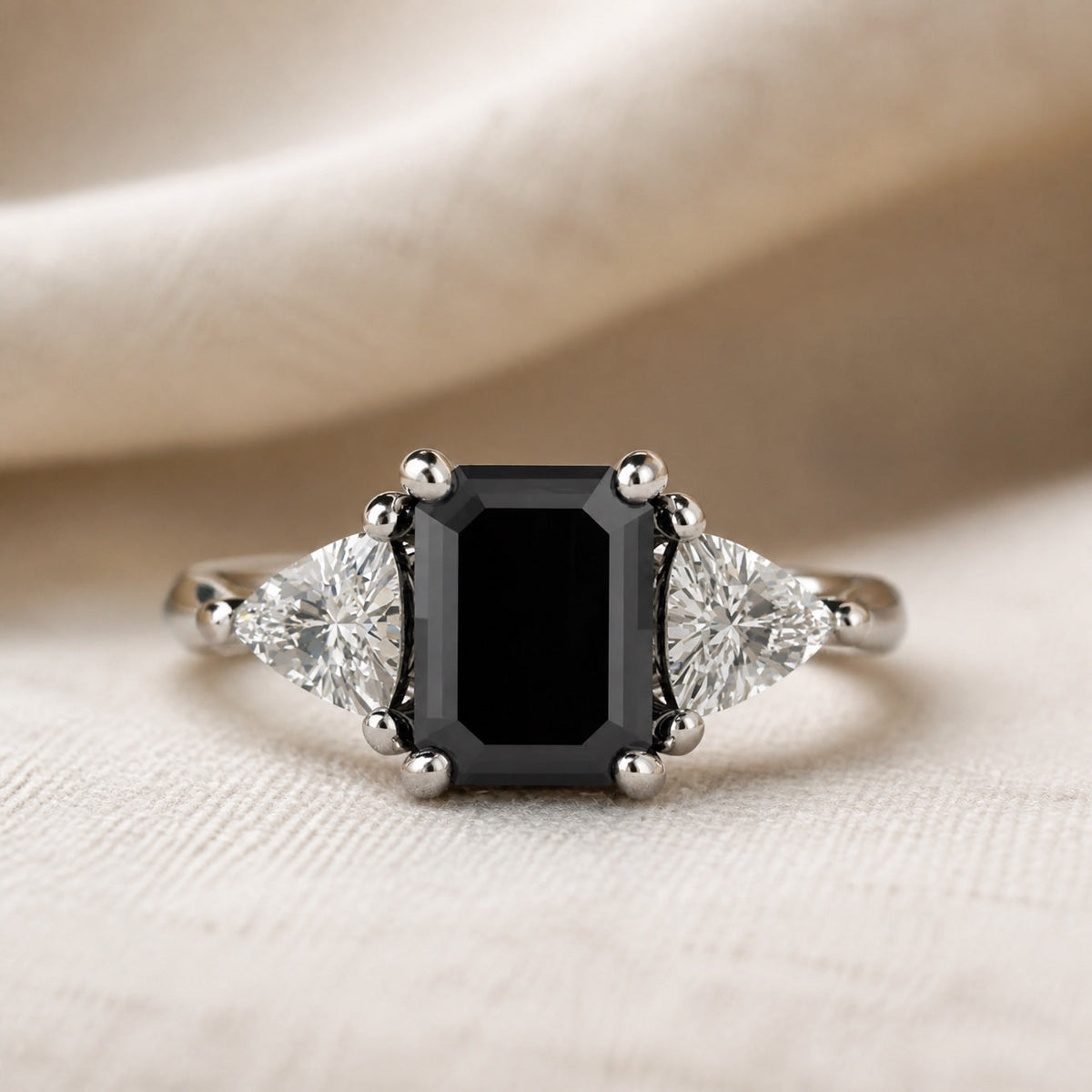 Scarlett — Silver Prestige Onyx Ring