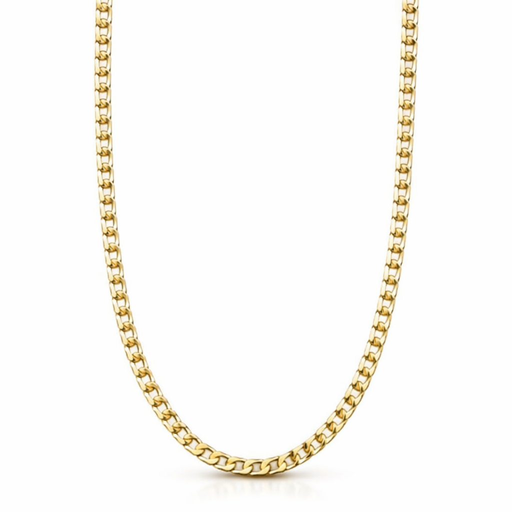 Flat Curb Chain Necklace