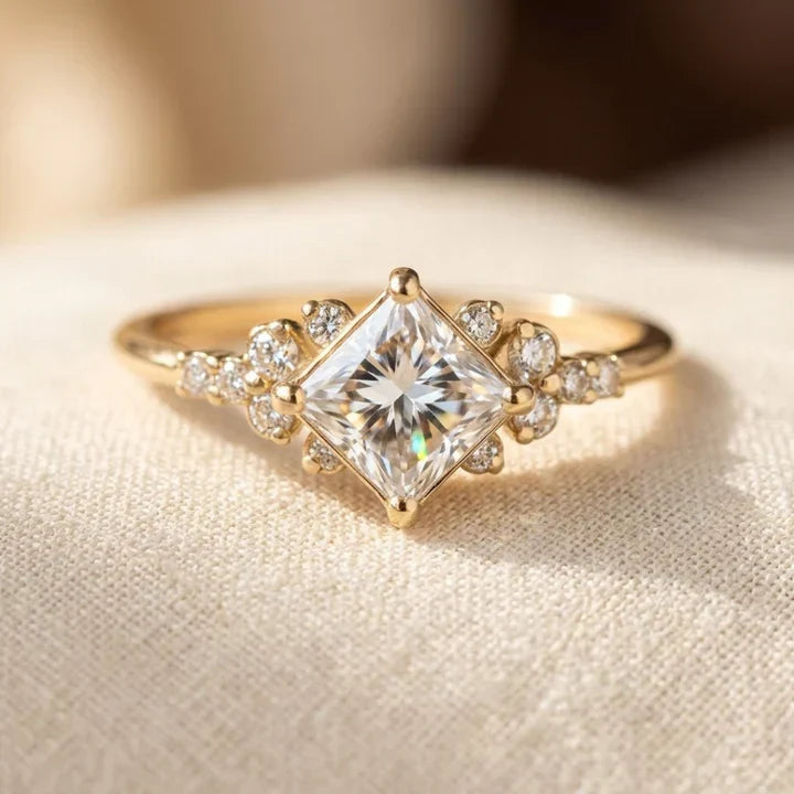 Lilou — Gold Solitaire Ring