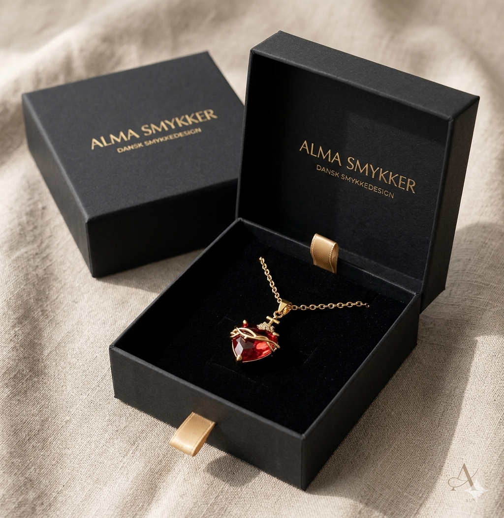 Rauha — Peace of Heart Gold Necklace