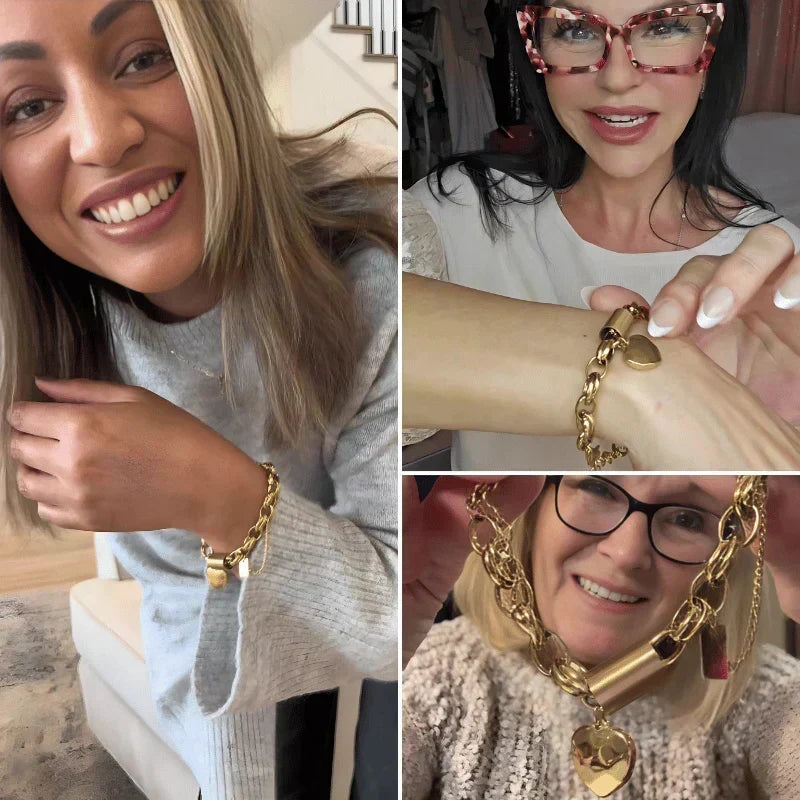 Amanda — Heart Charm Bracelet