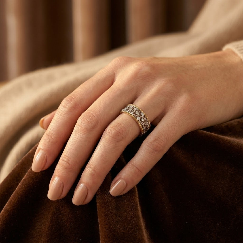 Alienor — Ornate Gold & Silver Ring