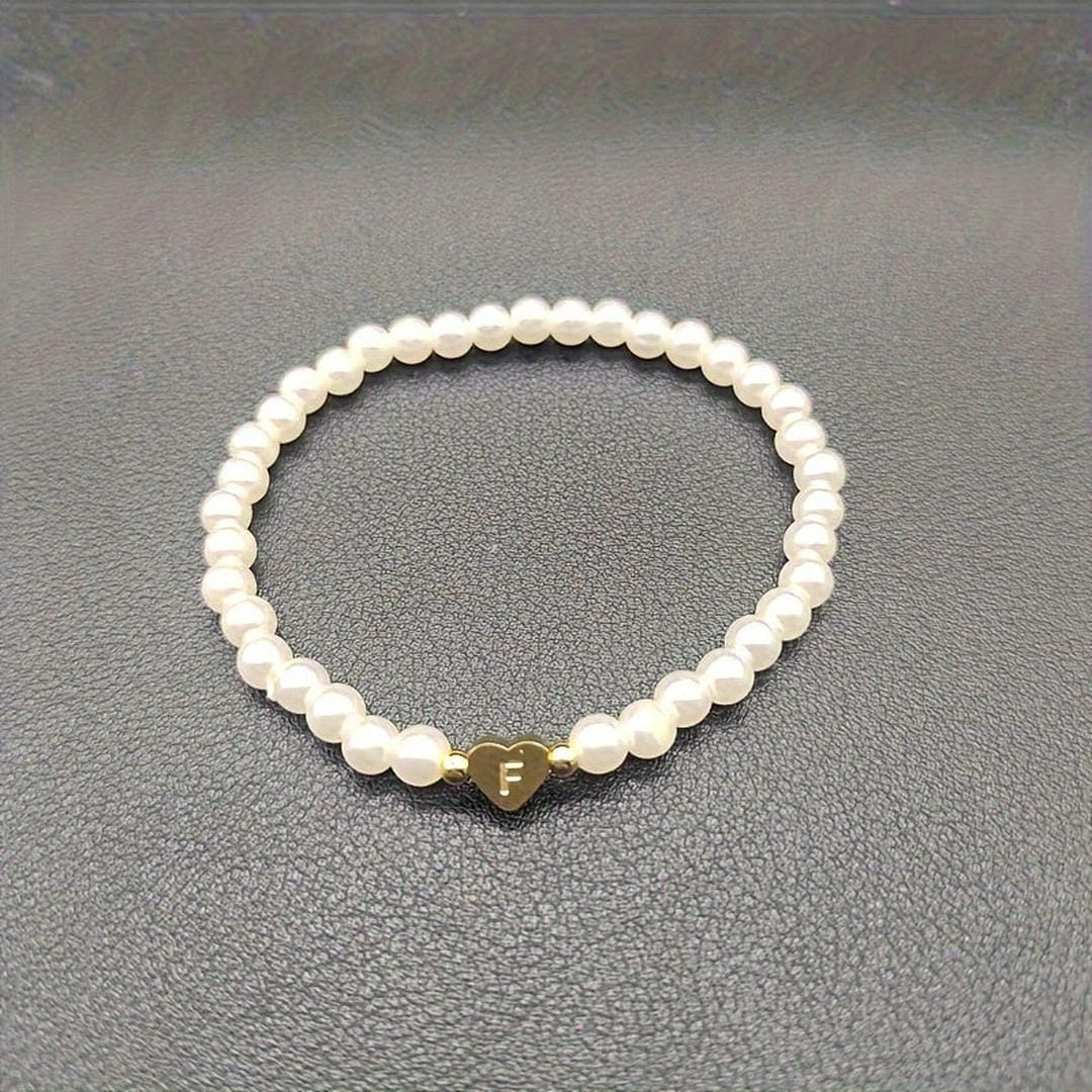 Yvaine — A-Z Pearl Beaded Bracelet