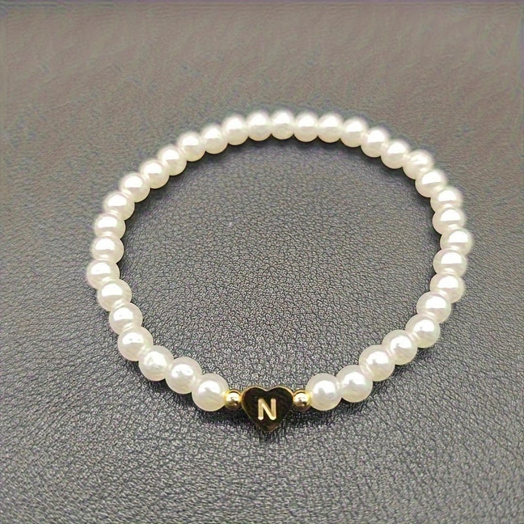 Yvaine — A-Z Pearl Beaded Bracelet