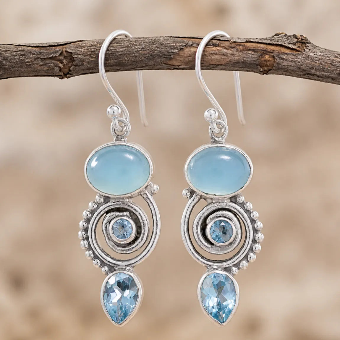 Vintage Moonstone Earrings