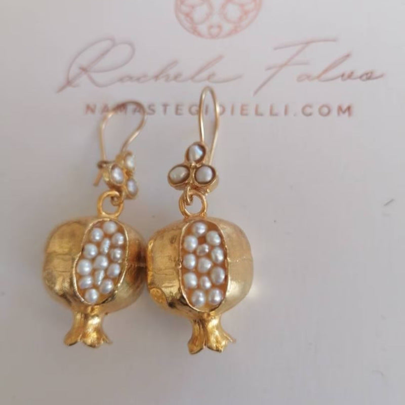 Vintage Pomegranate Design Earrings