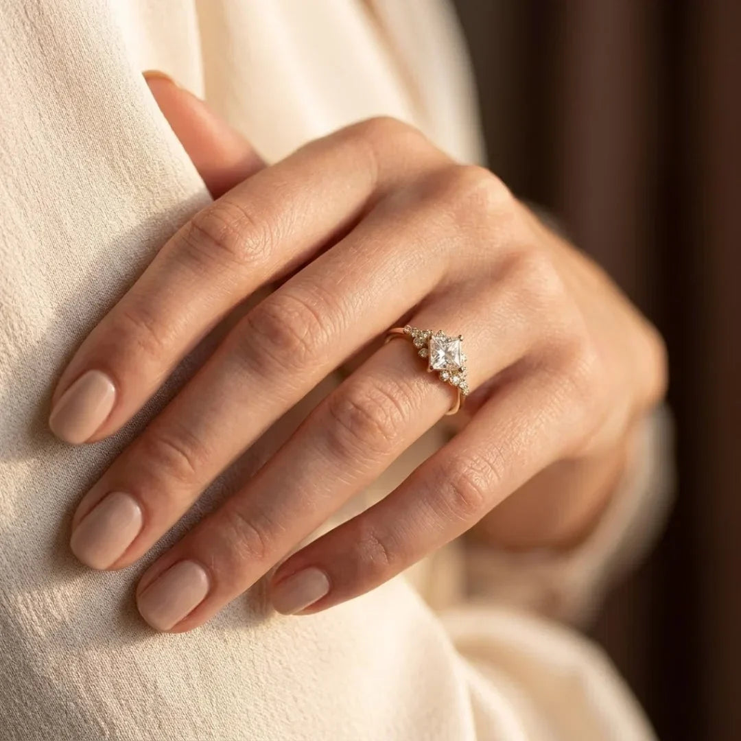 Lilou — Gold Solitaire Ring
