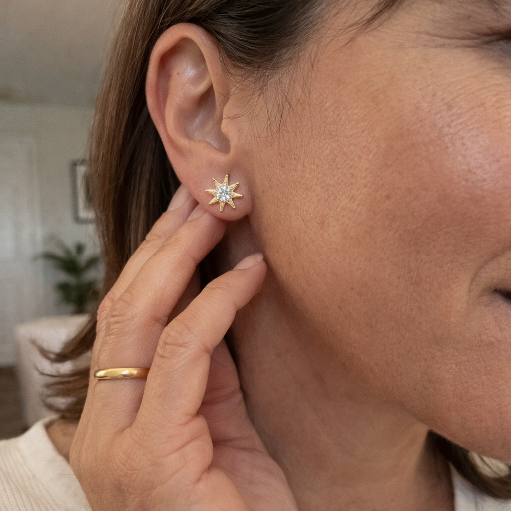 Radiant Sun Earrings | Gold