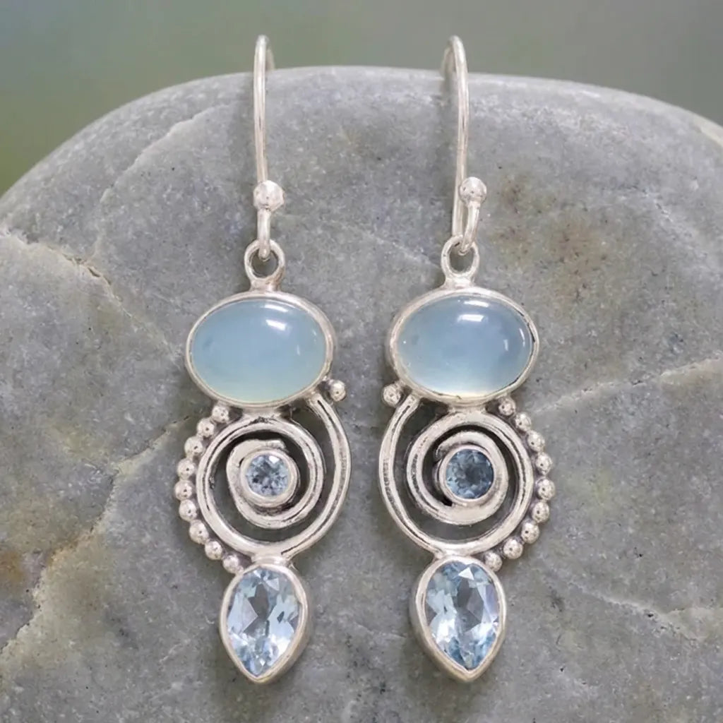 Vintage Moonstone Earrings
