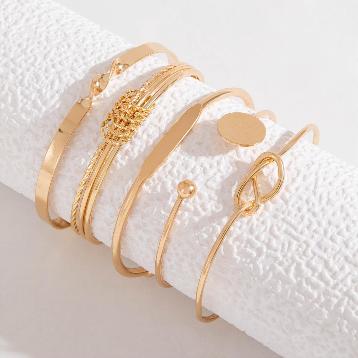 Verity — Smooth Geometric Bangle Set
