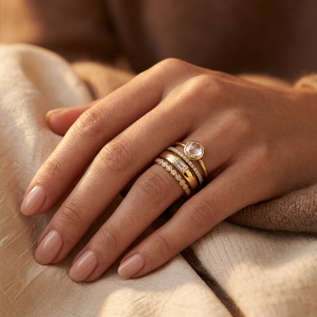 Leonie — Gold Stacking Ring Set