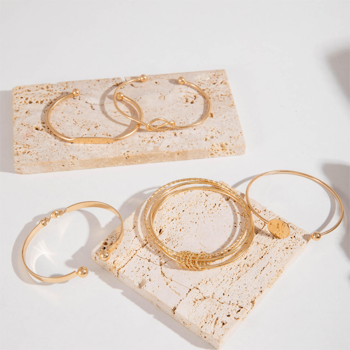 Verity — Smooth Geometric Bangle Set