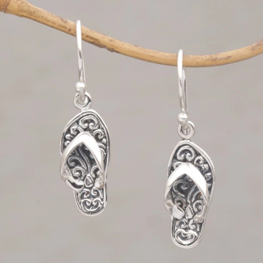 2pcs Stylish Exquisite Vintage Earrings Creative Flip-flop Earrings