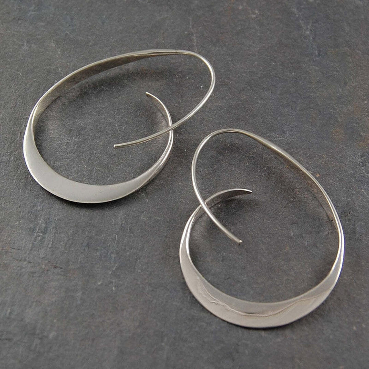 Eloise — Open Spiral Drop Earrings