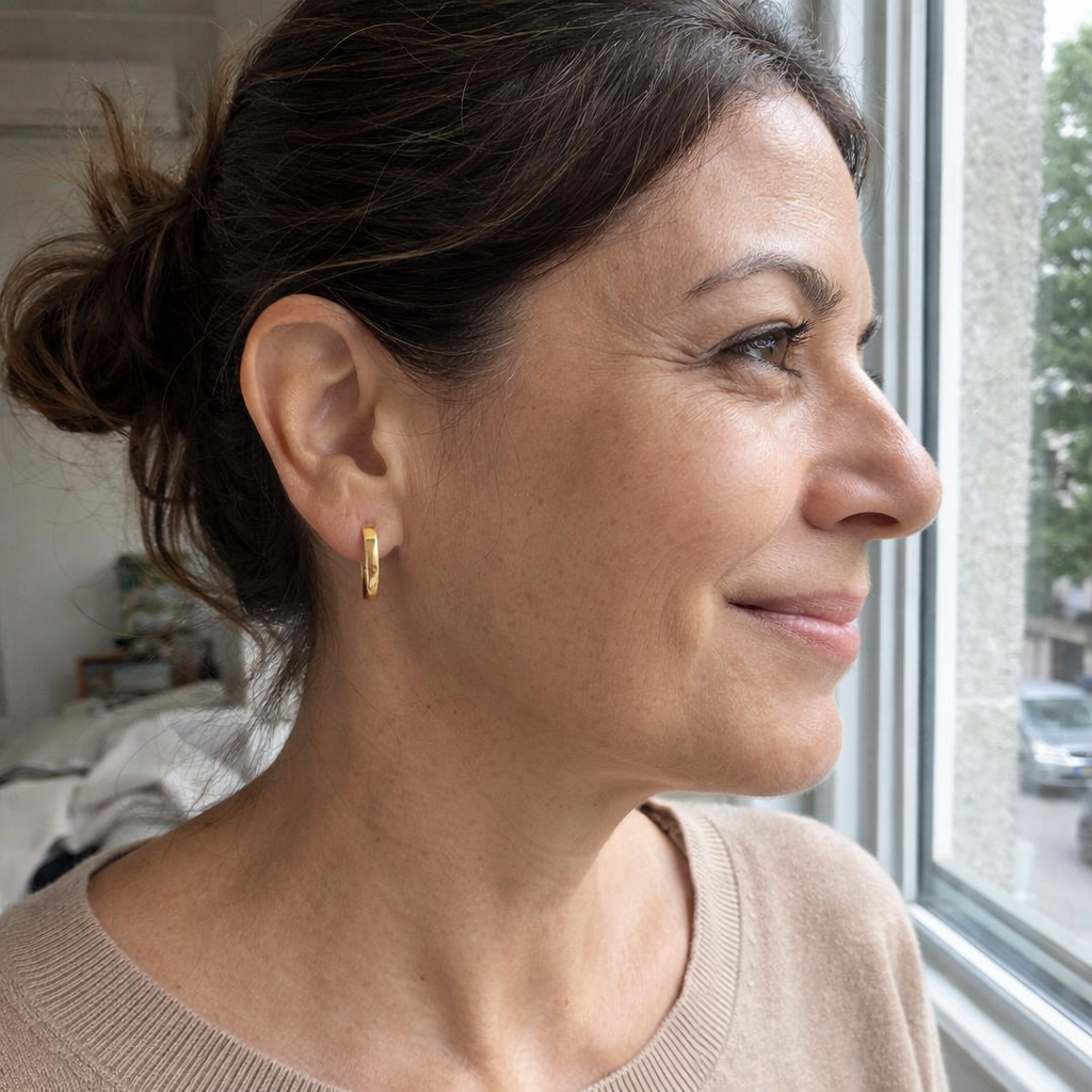 Gia Statement Hoop Earrings | Gold