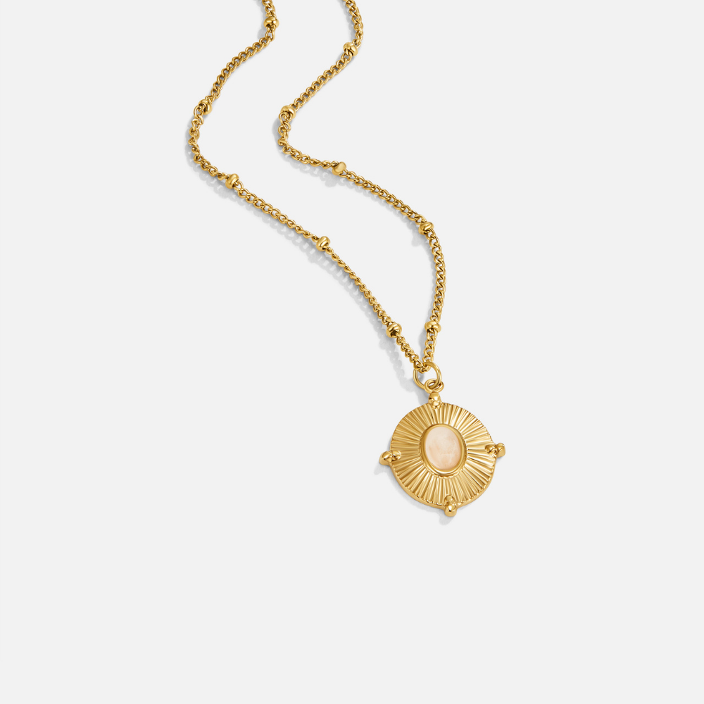 Cecilia — Vintage White Stone Necklace