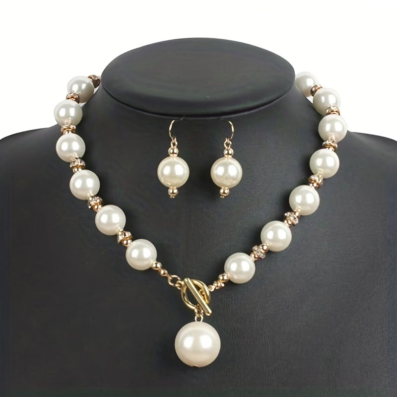 Lavinia — Chunky Pearl Necklace Set