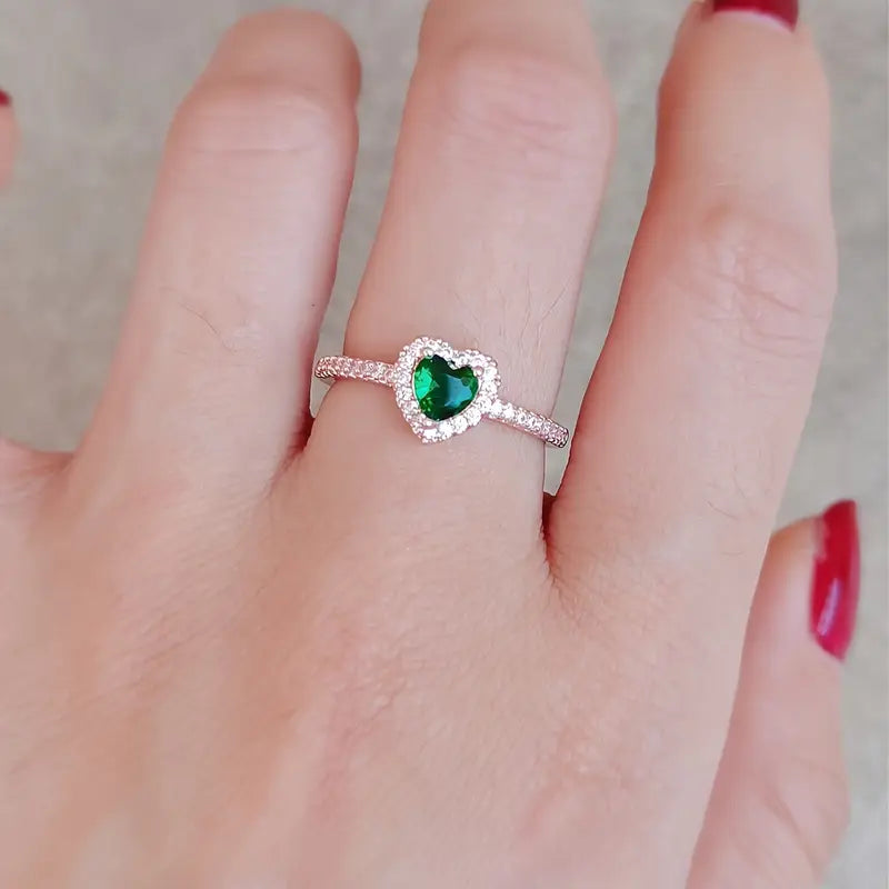 Iida — Heart Zirconia Ring