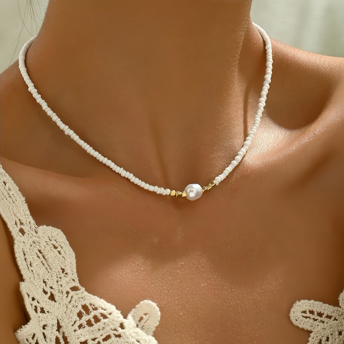 Wren — Minimal Pearl Necklace
