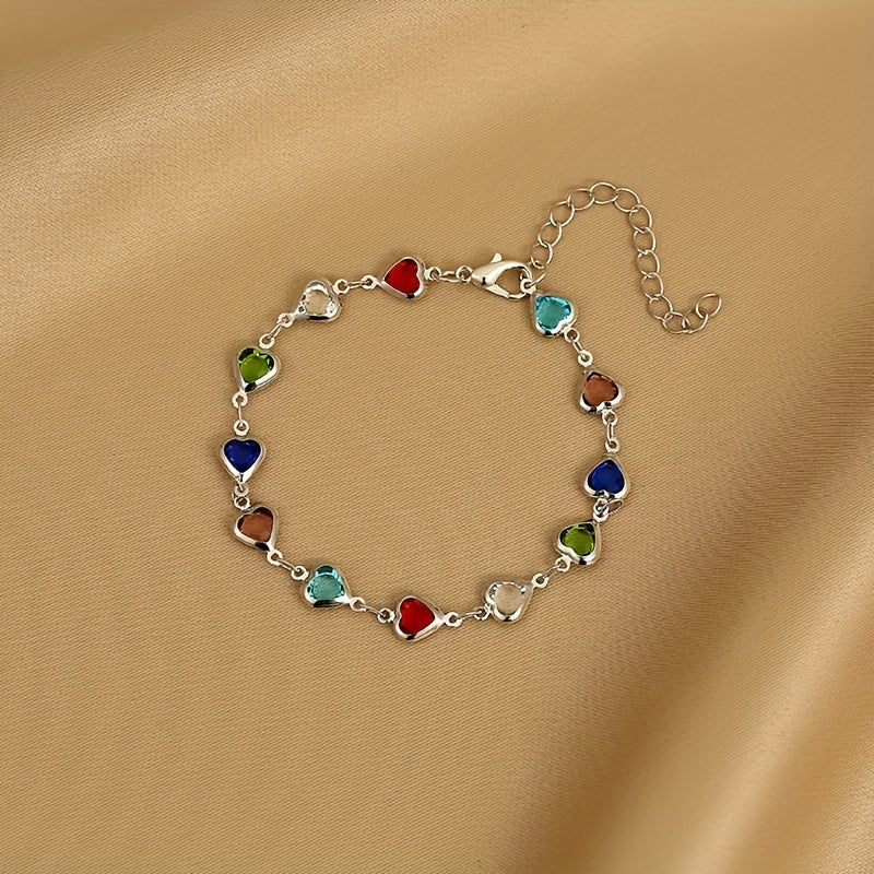 Romy — Candy-Colored Heart Bracelet