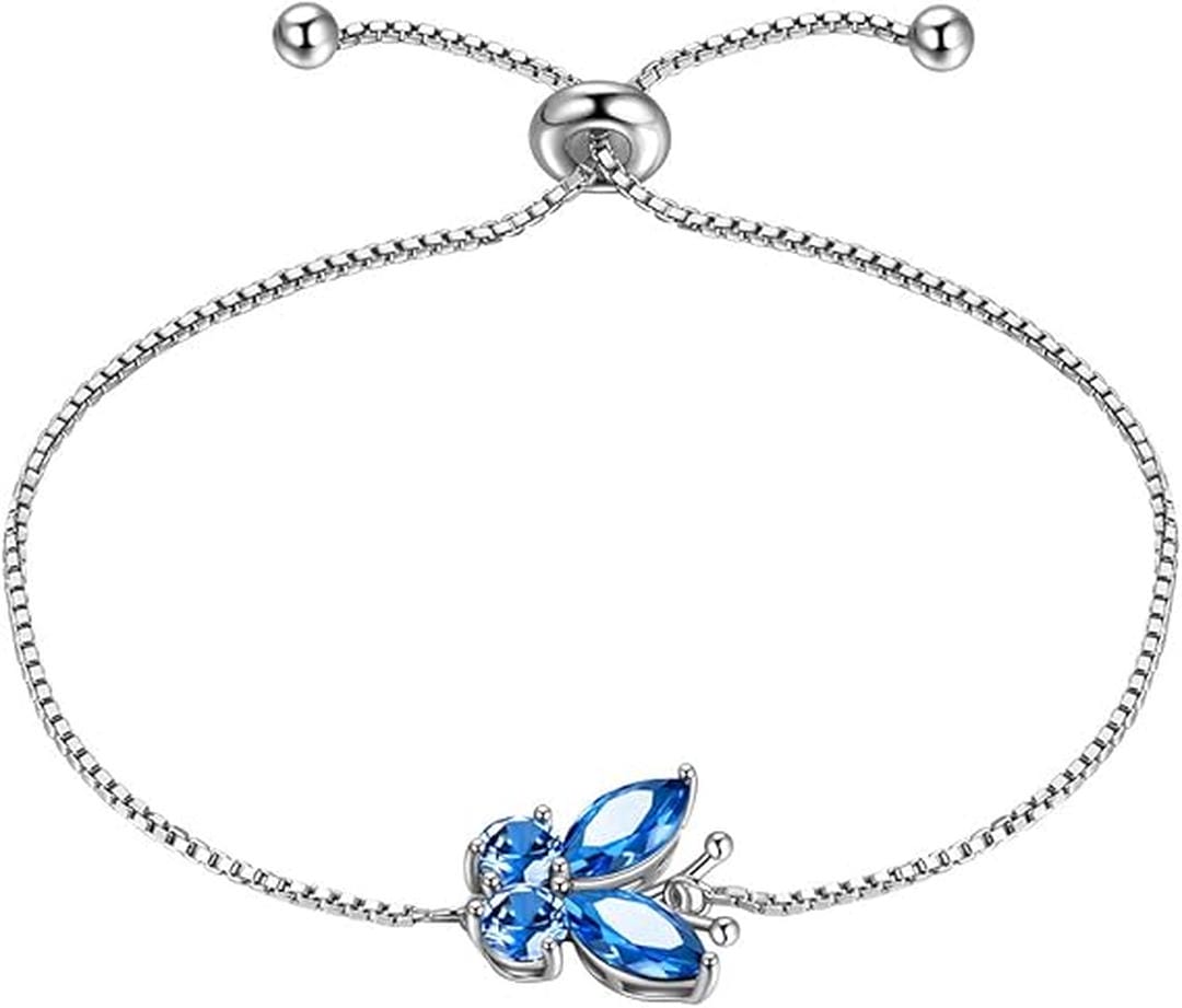 Dafne — Sapphire Butterfly Bracelet