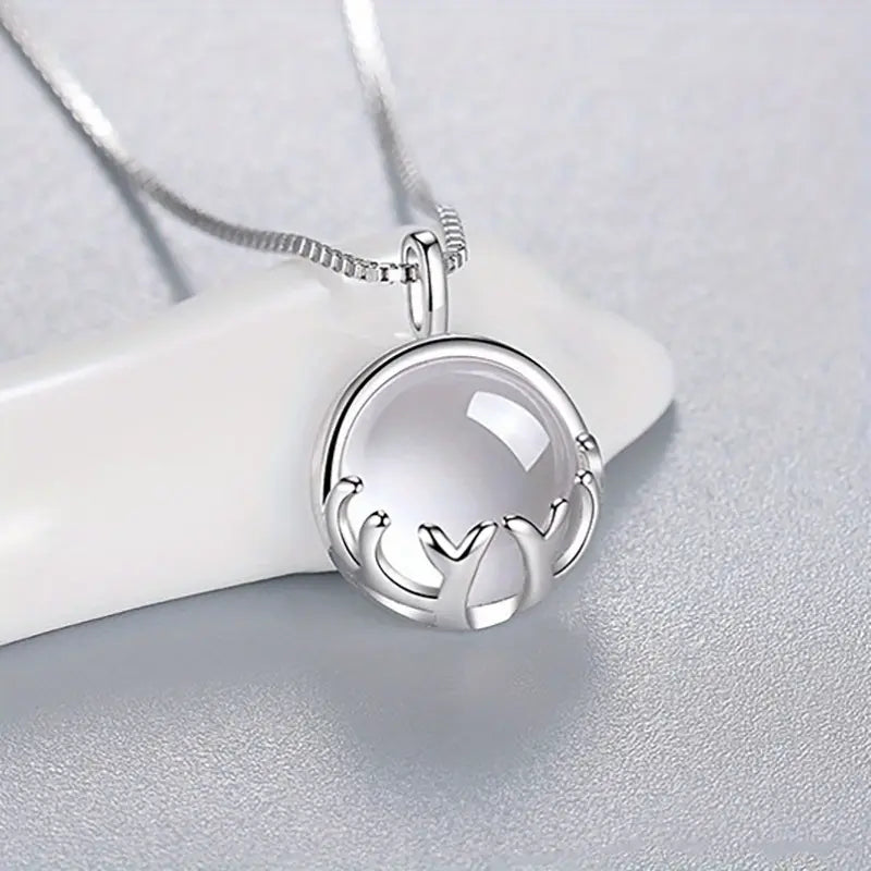 Hanna — Moonstone Snake Pendant Necklace