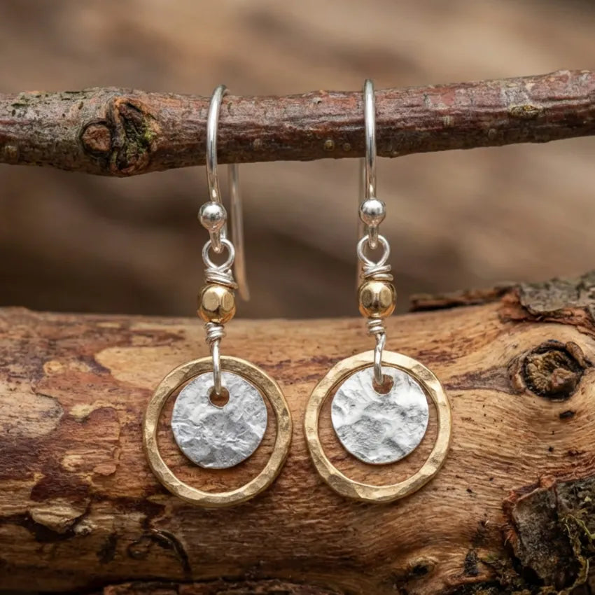 Vintage Gold & Silver Plate Earrings