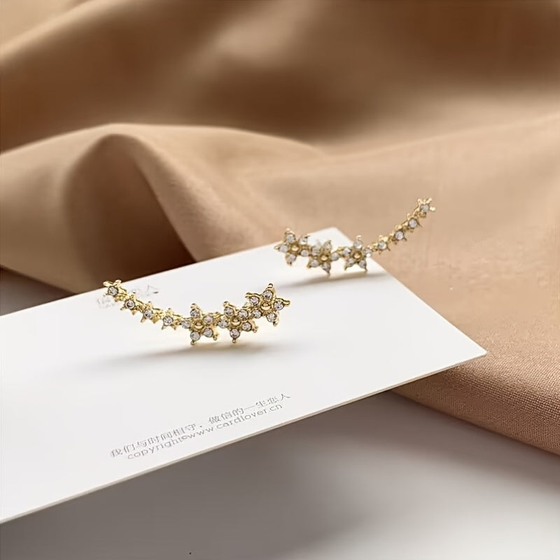 Gaja — Timeless Crystal Flower Earrings