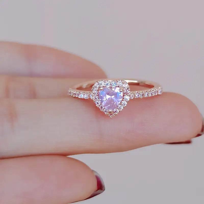 Iida — Heart Zirconia Ring