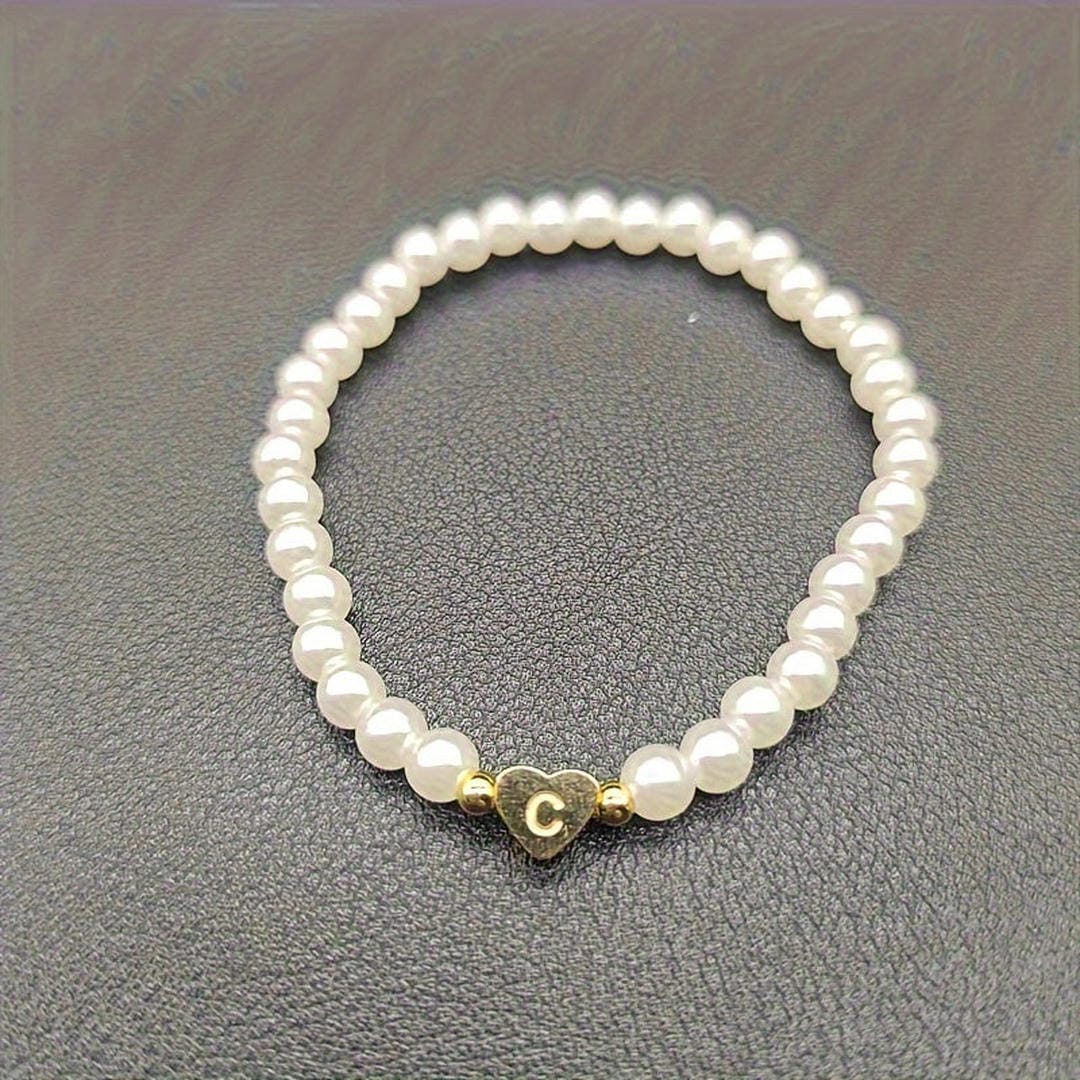 Yvaine — A-Z Pearl Beaded Bracelet
